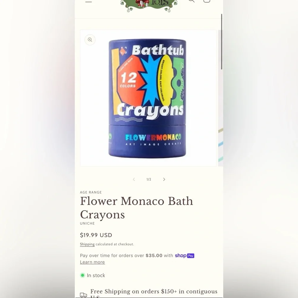 Bathtub Crayons - 12 Bright Colors
